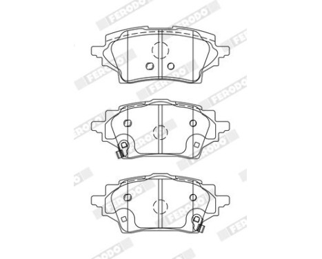 Brake pad set, disc brake FDB5293 Ferodo, Image 2