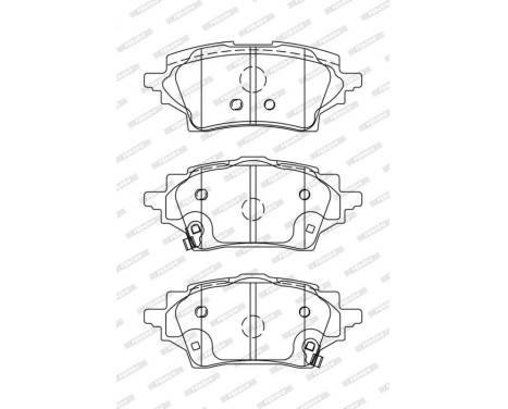 Brake pad set, disc brake FDB5293 Ferodo, Image 2