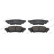 Brake pad set, disc brake FDB5297 Ferodo