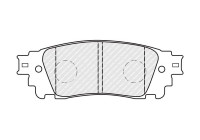 Brake pad set, disc brake FDB5297 Ferodo