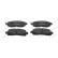 Brake pad set, disc brake FDB5299 Ferodo