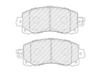 Brake pad set, disc brake FDB5299 Ferodo