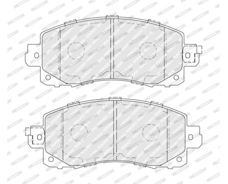 Brake pad set, disc brake FDB5299 Ferodo, Image 2