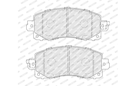 Brake pad set, disc brake FDB5299 Ferodo, Image 2