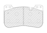 Brake pad set, disc brake FDB5301 Ferodo
