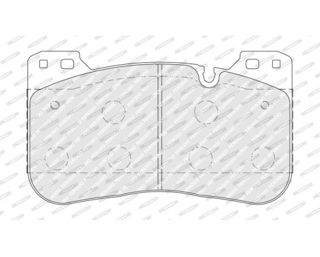 Brake pad set, disc brake FDB5301 Ferodo, Image 2
