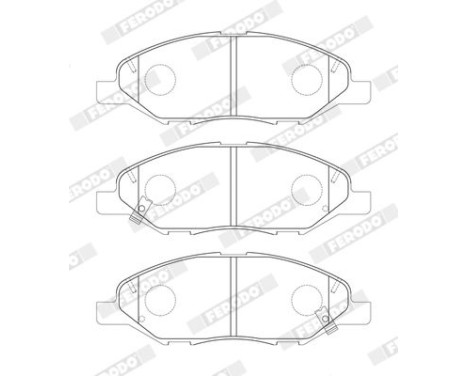 Brake pad set, disc brake FDB5303 Ferodo, Image 2