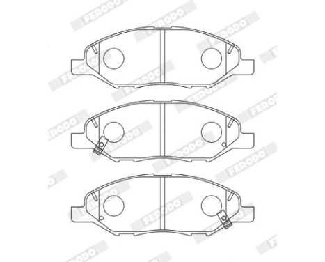 Brake pad set, disc brake FDB5303 Ferodo, Image 2