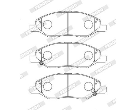 Brake pad set, disc brake FDB5303 Ferodo, Image 2