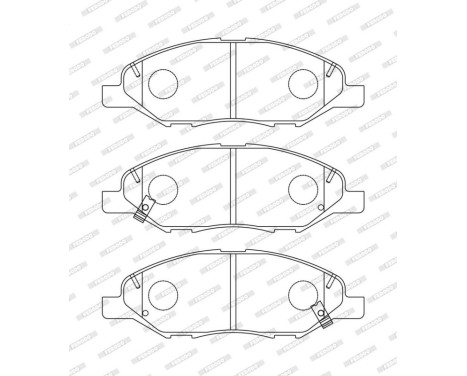Brake pad set, disc brake FDB5303 Ferodo, Image 2