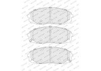 Brake pad set, disc brake FDB5305 Ferodo