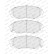 Brake pad set, disc brake FDB5305 Ferodo