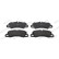 Brake pad set, disc brake FDB5306 Ferodo