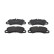 Brake pad set, disc brake FDB5306 Ferodo