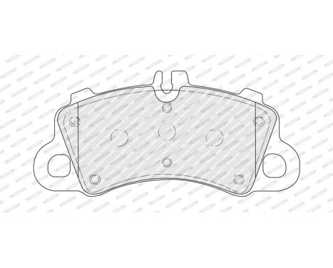 Brake pad set, disc brake FDB5306 Ferodo, Image 2