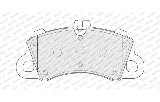 Brake pad set, disc brake FDB5306 Ferodo, Image 2
