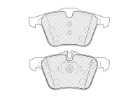 Brake pad set, disc brake FDB5307 Ferodo