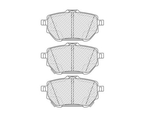 Brake pad set, disc brake FDB5316 Ferodo, Image 2