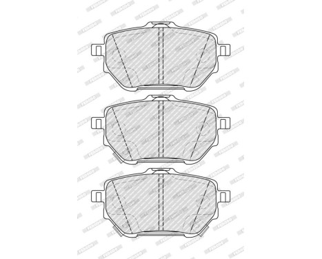 Brake pad set, disc brake FDB5316 Ferodo, Image 2