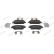Brake pad set, disc brake FDB5317 Ferodo