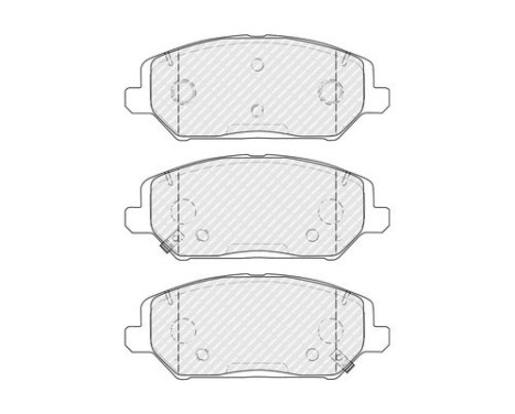 Brake pad set, disc brake FDB5317 Ferodo, Image 2