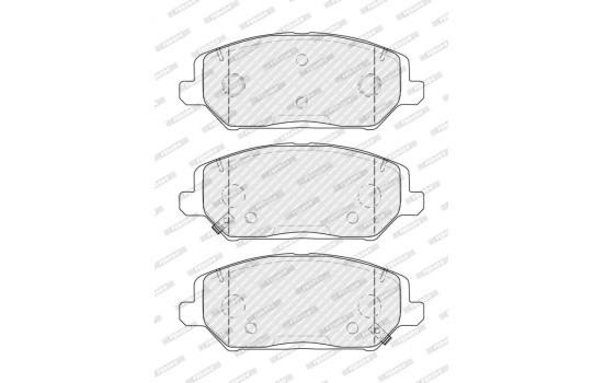 Brake pad set, disc brake FDB5317 Ferodo, Image 2