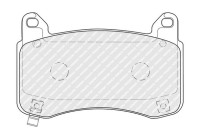 Brake pad set, disc brake FDB5327 Ferodo