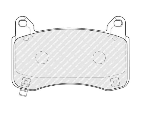 Brake pad set, disc brake FDB5327 Ferodo