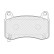 Brake pad set, disc brake FDB5327 Ferodo