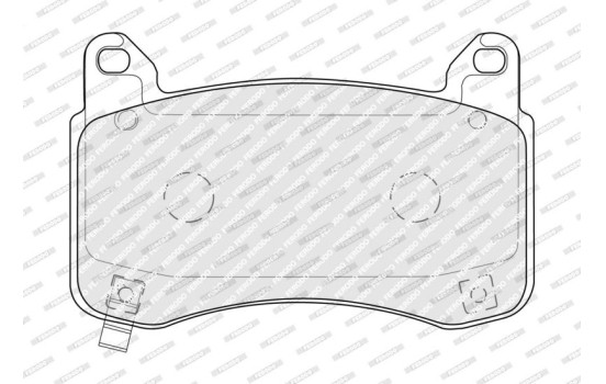 Brake pad set, disc brake FDB5327 Ferodo, Image 2