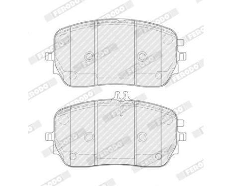 Brake pad set, disc brake FDB5329 Ferodo