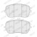 Brake pad set, disc brake FDB5329 Ferodo