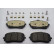 Brake pad set, disc brake FDB5329 Ferodo