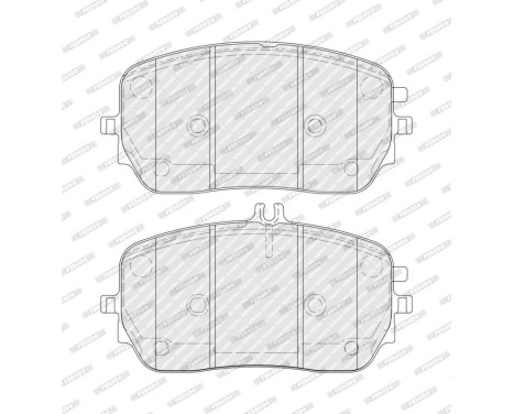 Brake pad set, disc brake FDB5329 Ferodo, Image 2