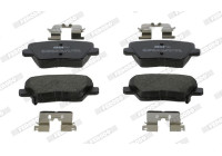 Brake pad set, disc brake FDB5334 Ferodo