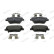 Brake pad set, disc brake FDB5334 Ferodo