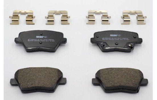 Brake pad set, disc brake FDB5334 Ferodo