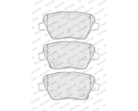 Brake pad set, disc brake FDB5334 Ferodo, Image 3
