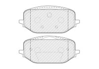Brake pad set, disc brake FDB5337 Ferodo