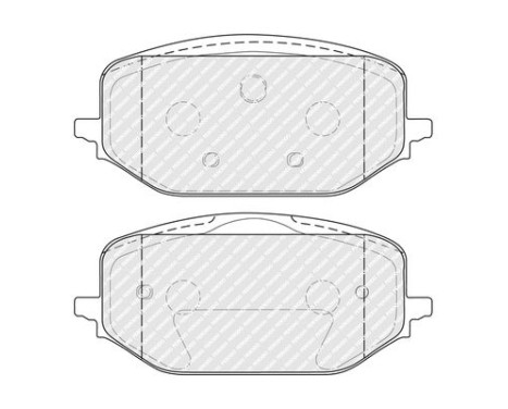 Brake pad set, disc brake FDB5337 Ferodo