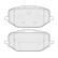 Brake pad set, disc brake FDB5337 Ferodo