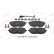 Brake pad set, disc brake FDB5338 Ferodo