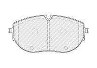 Brake pad set, disc brake FDB5338 Ferodo