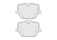 Brake pad set, disc brake FDB5339 Ferodo