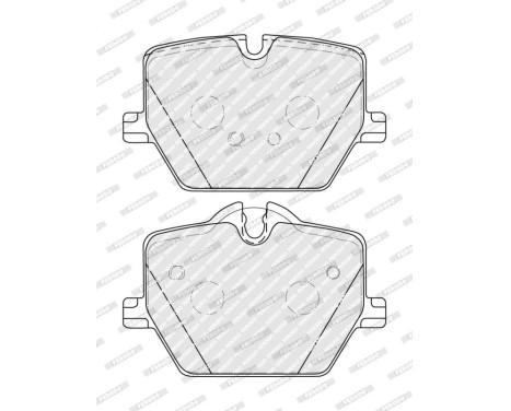 Brake pad set, disc brake FDB5339 Ferodo, Image 2