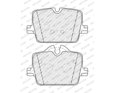 Brake pad set, disc brake FDB5340 Ferodo, Image 2