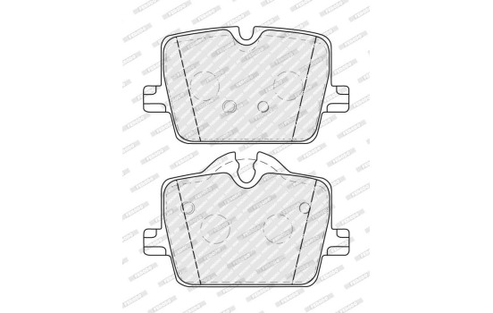 Brake pad set, disc brake FDB5340 Ferodo, Image 2