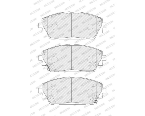 Brake pad set, disc brake FDB5346 Ferodo, Image 2