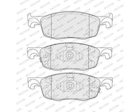 Brake pad set, disc brake FDB5347 Ferodo, Image 2