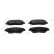 Brake pad set, disc brake FDB5348 Ferodo